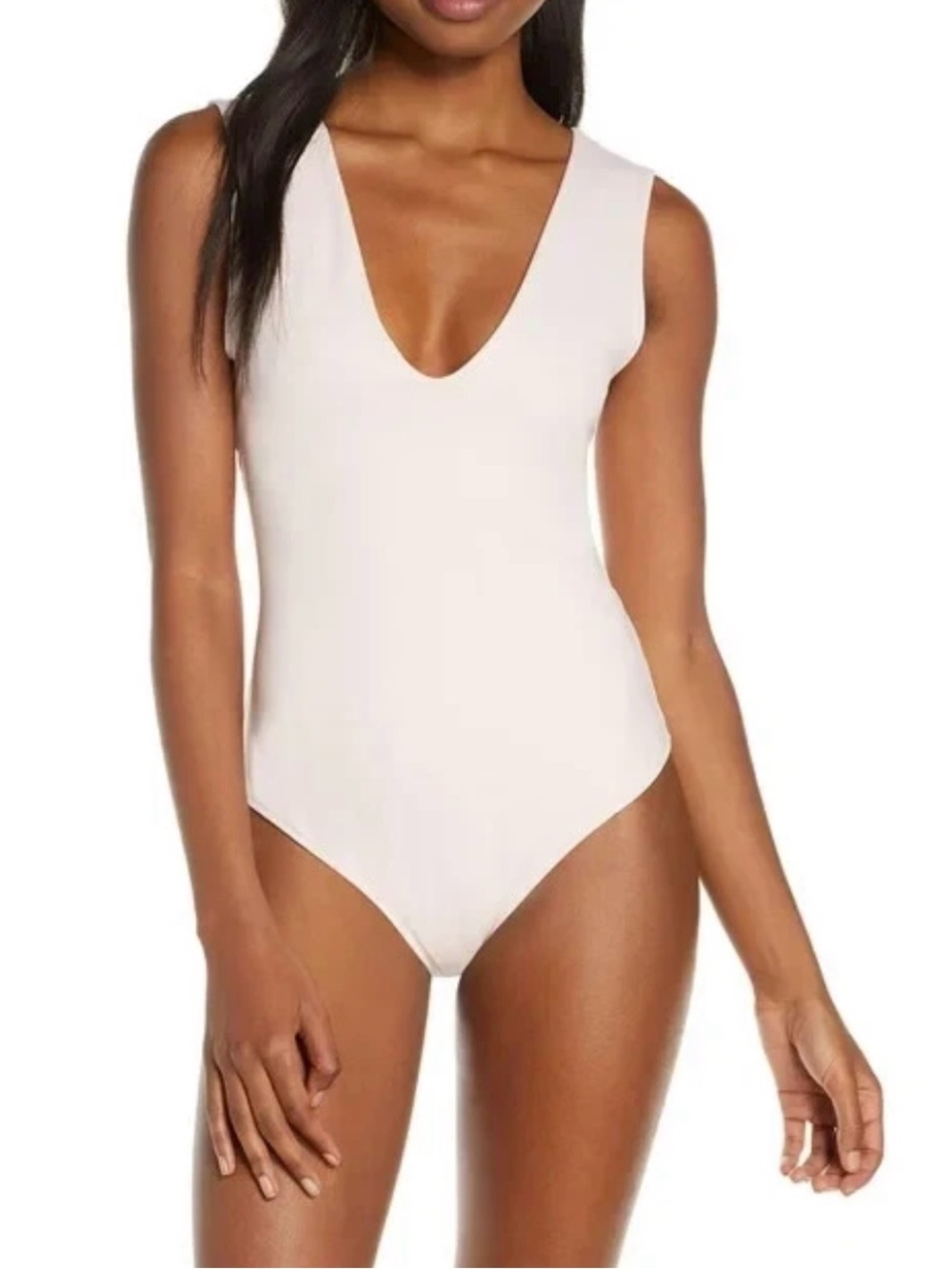 Free People Keep It Simple White Bodysuit